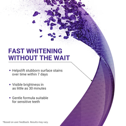 Teeth Whitening Strips (7 Treatments/14 Strips) - Peroxide-Free Whitening Kit with Hydroxyapatite, Enamel Safe + Cheek Retractor, Easy 3-Step At-Home Teeth Whitening for Deep Stain Removal