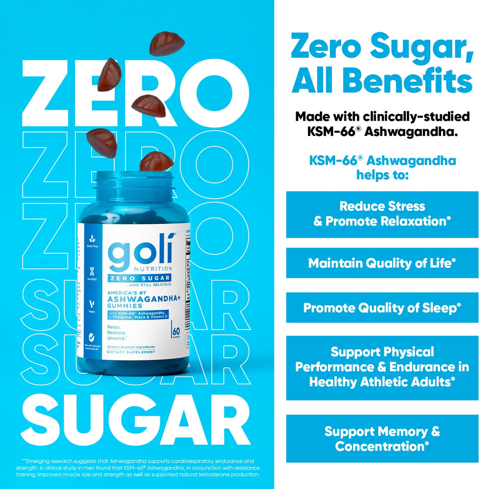 Zero Sugar 3-in-1 Wellness Gummies – Pre + Post + Probiotics, Apple Cider Vinegar, Ashwagandha, L-Theanine, Vitamin B12 & D. Vegan, Gluten-Free, Non-GMO